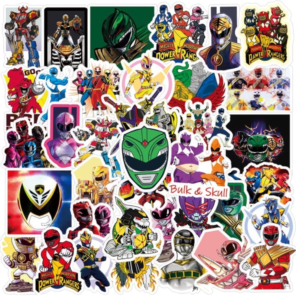 Power Ranger Stickers 50pc